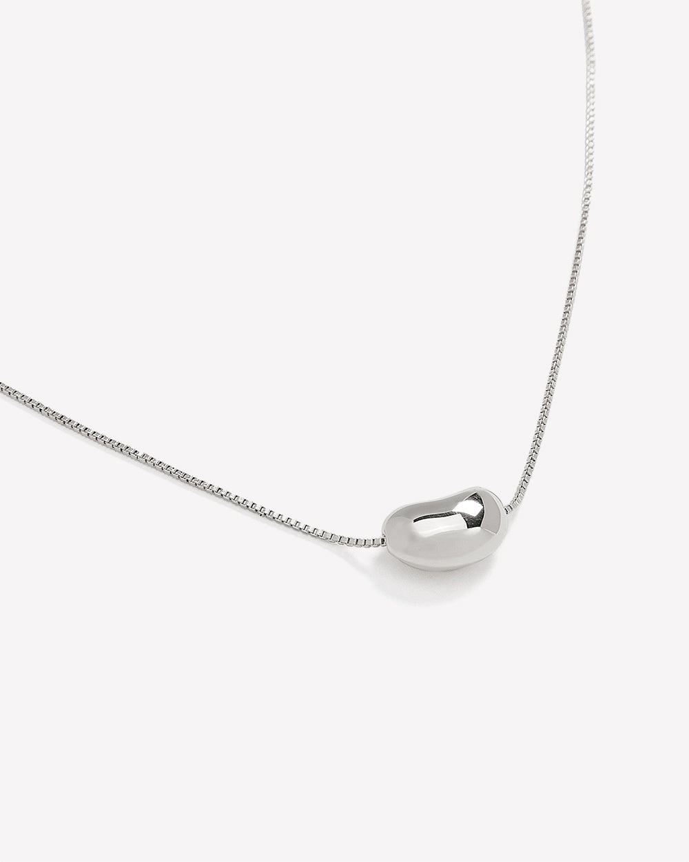 RW&CO Delicate Chain Necklace with Bean Pendant