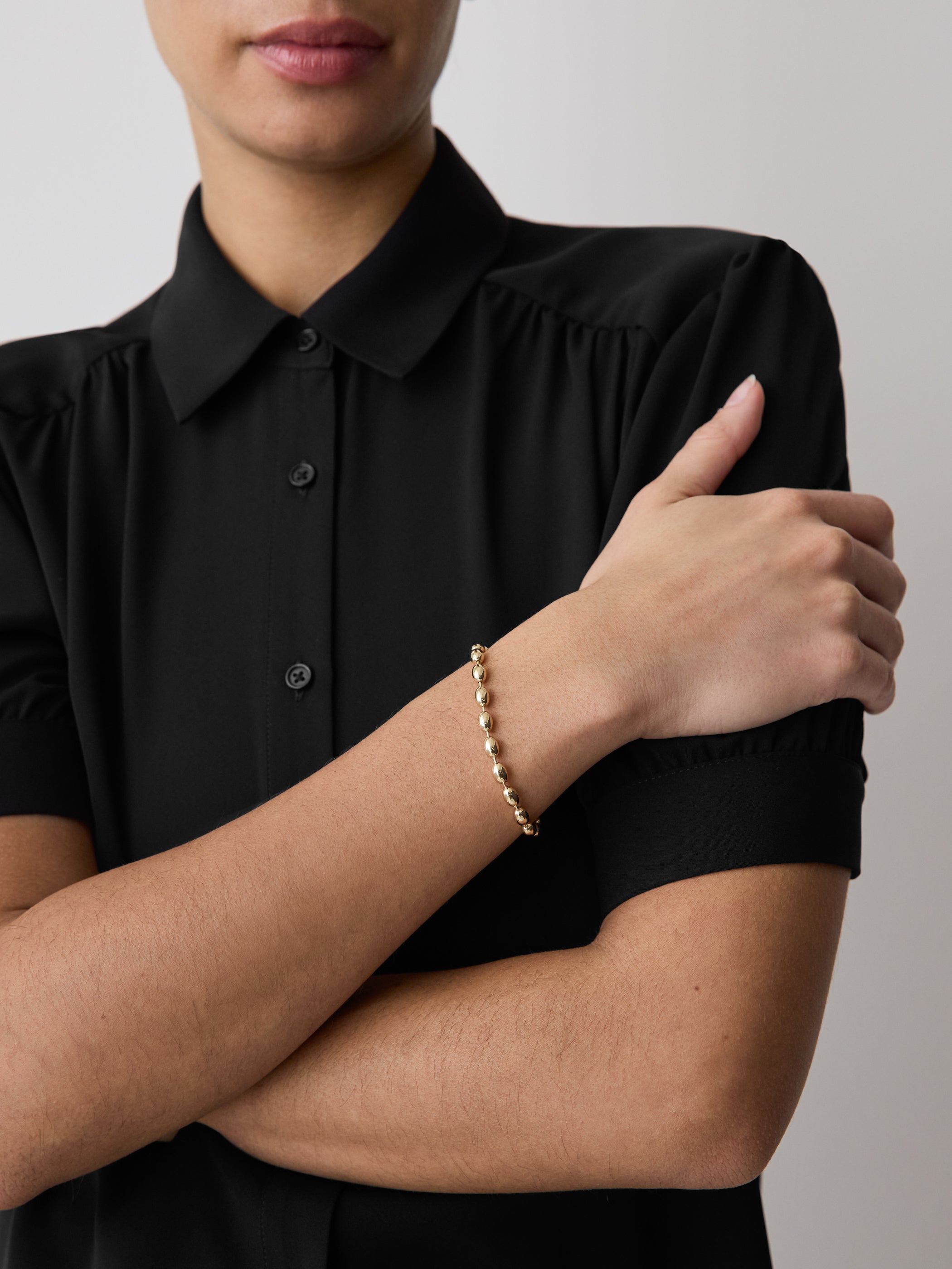 RW&CO Golden Beaded Bracelet
