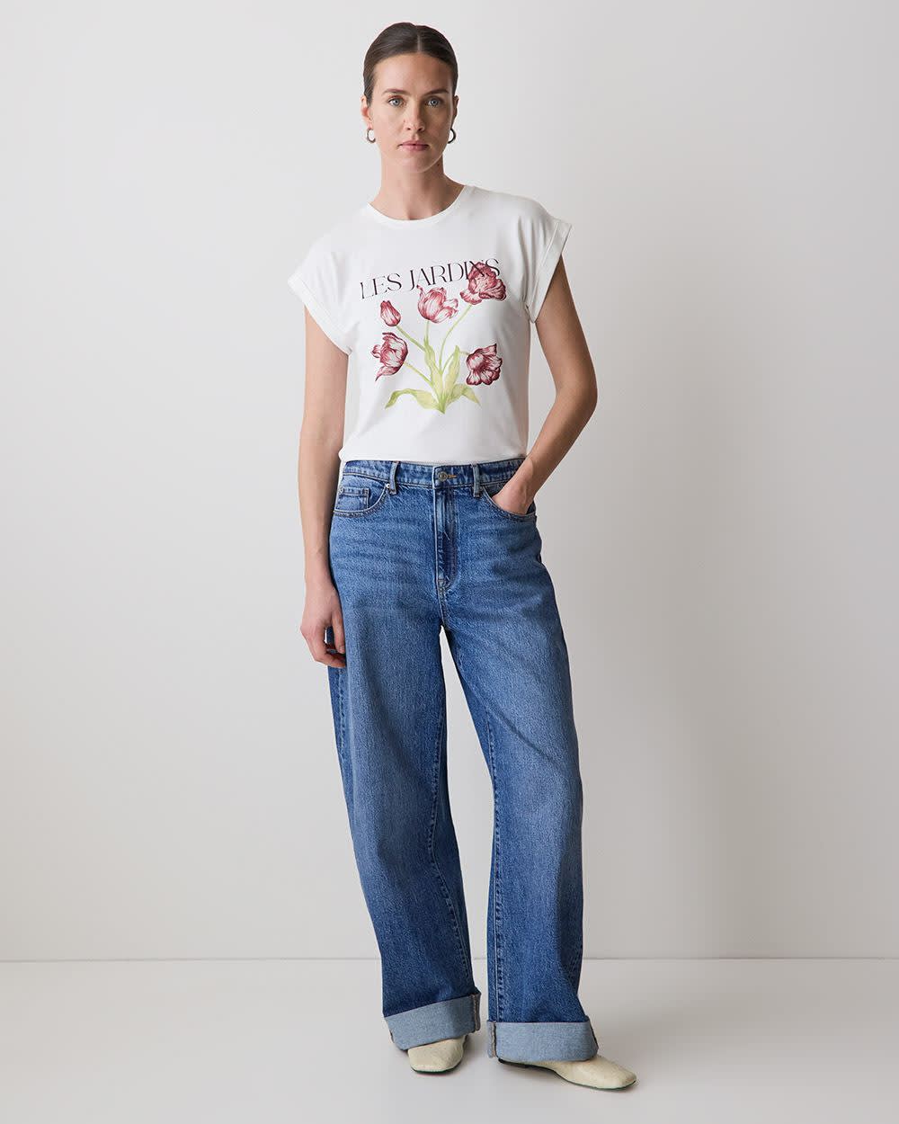 RW&CO Extended-Sleeve Crew-Neck Tee