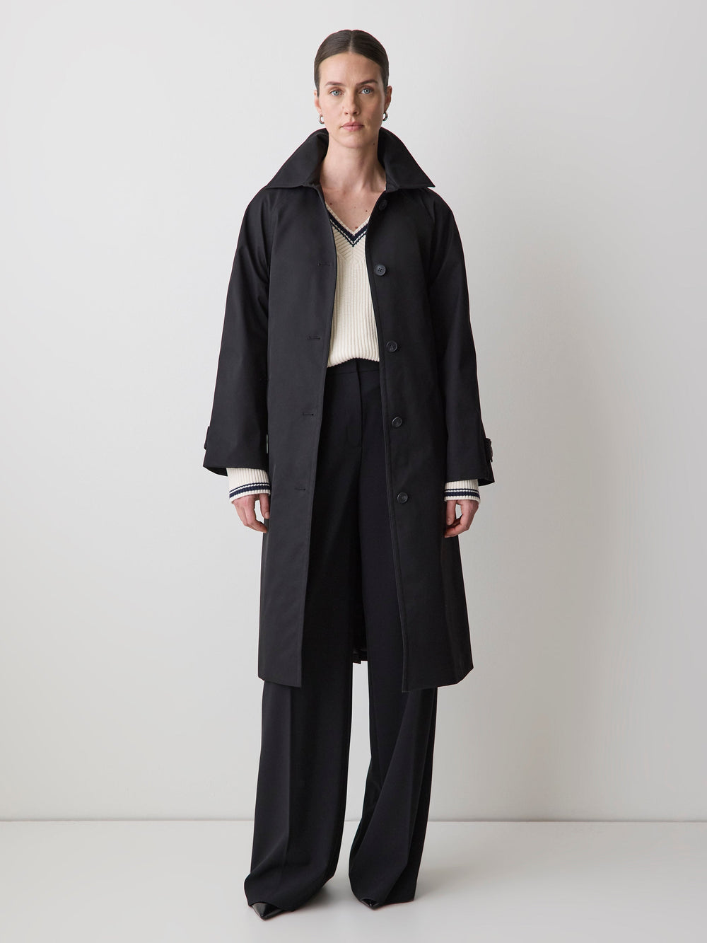 RW&CO Twill Trench Coat with Removable Belt