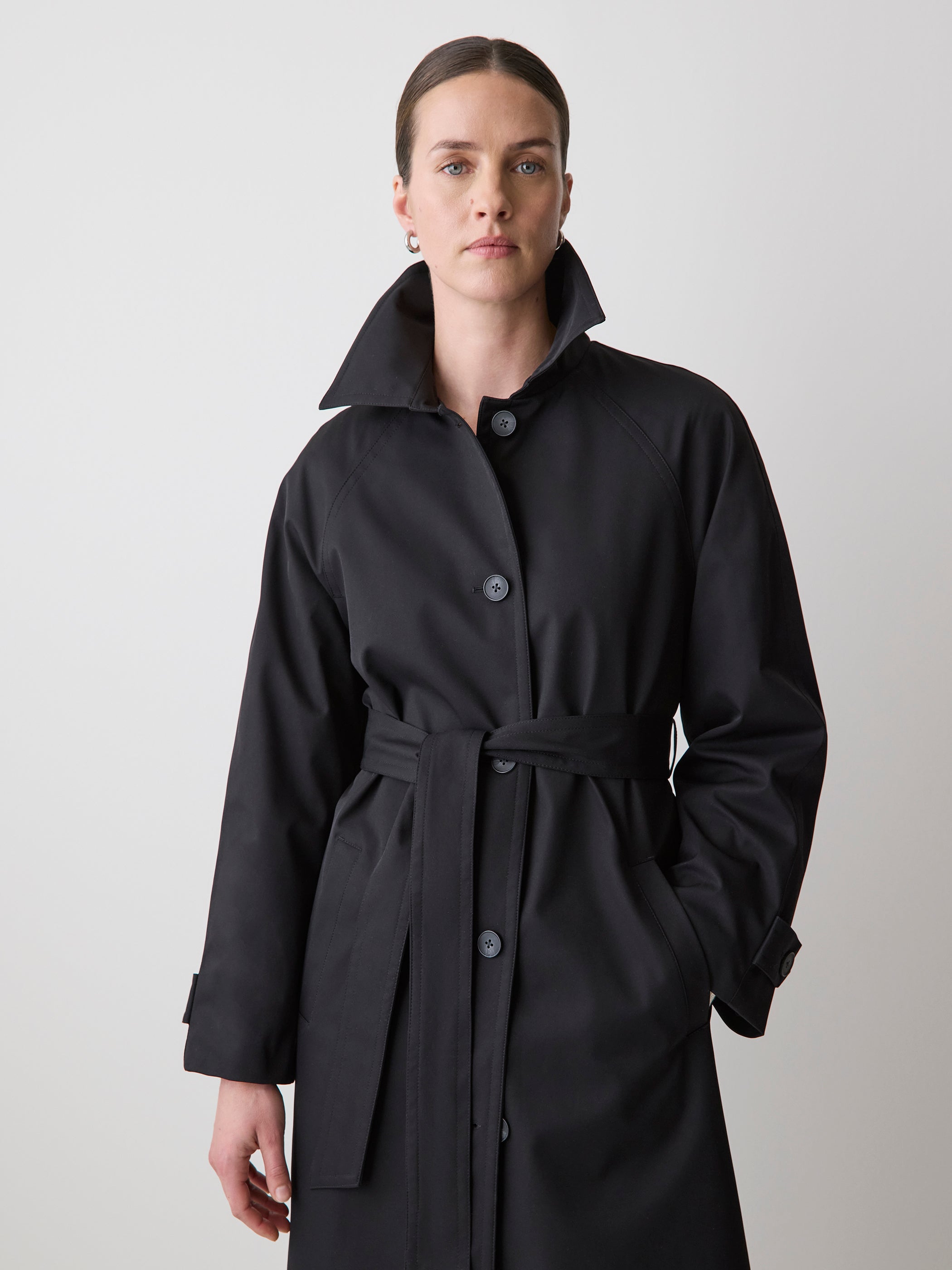 RW&CO Twill Trench Coat with Removable Belt