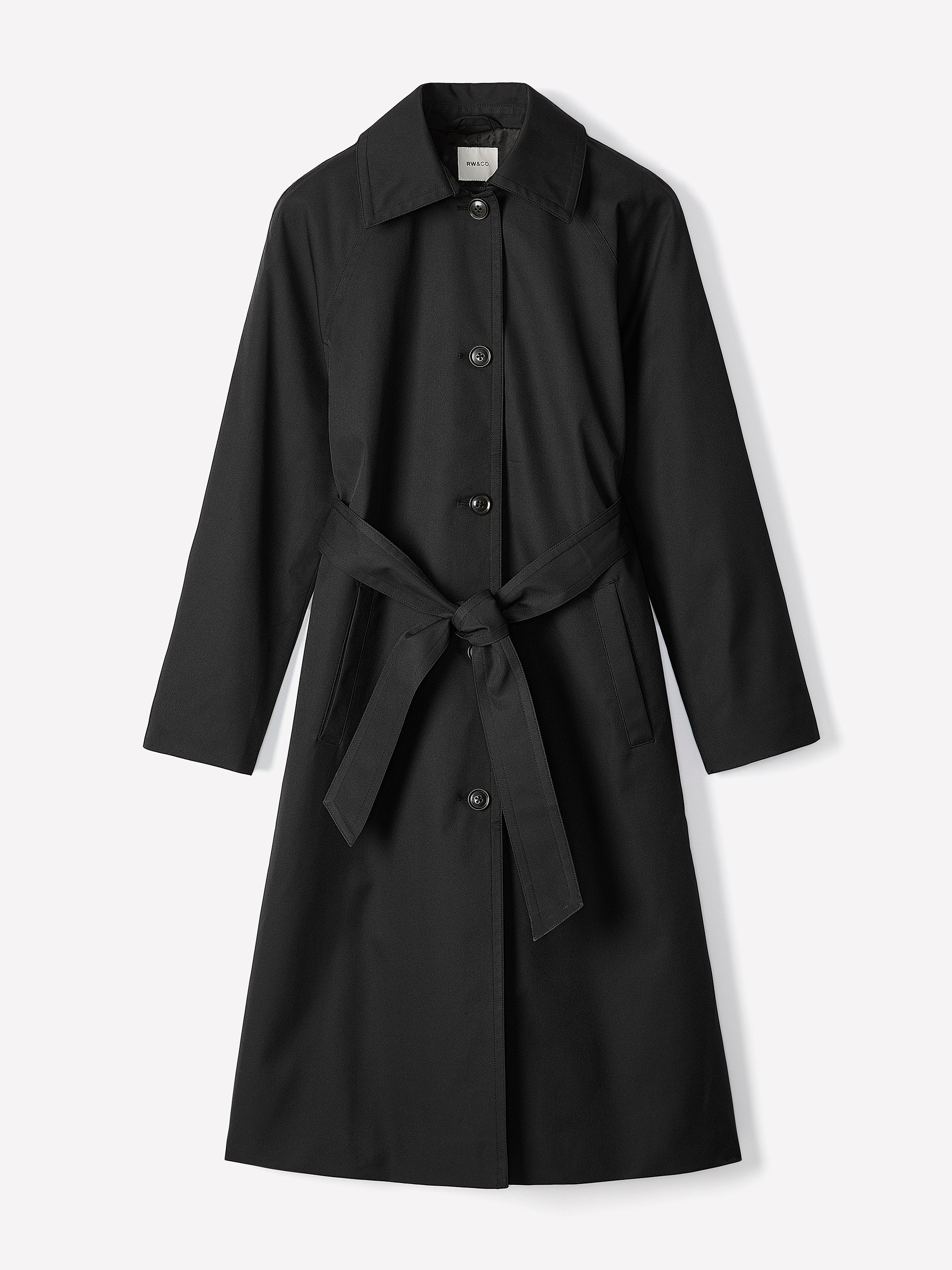 RW&CO Twill Trench Coat with Removable Belt