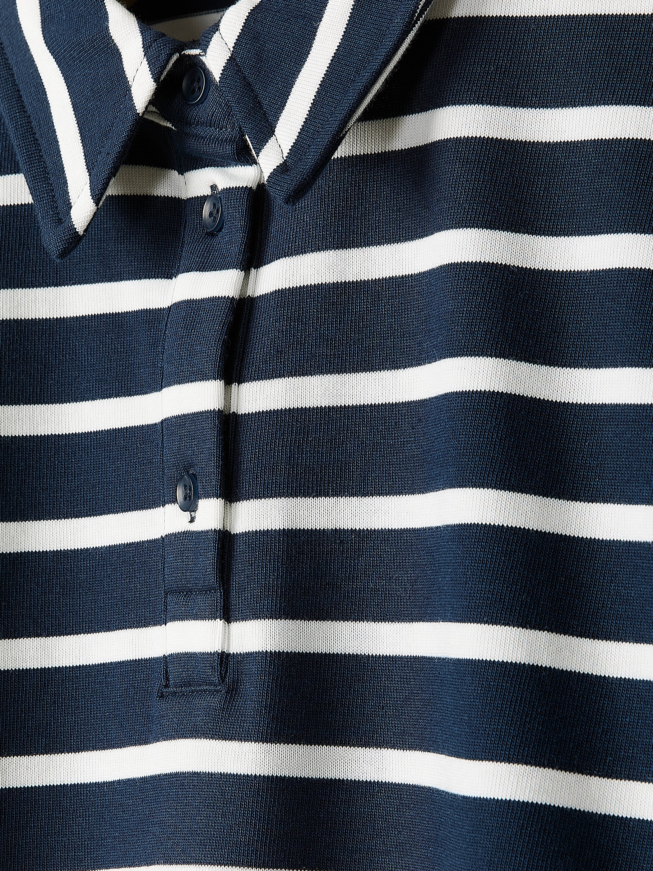 RW&CO Striped Short-Sleeve Polo Dress
