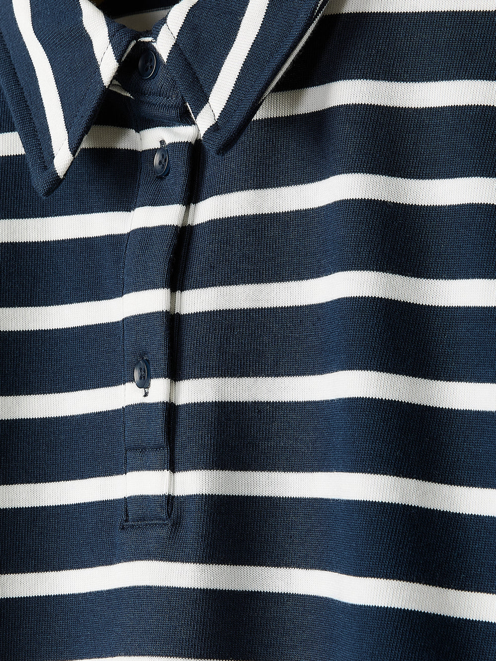 RW&CO Striped Short-Sleeve Polo Dress
