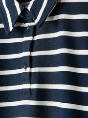 RW&CO Striped Short-Sleeve Polo Dress