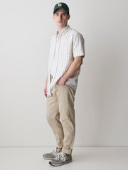 RW&CO Striped Slim Fit Short-Sleeve Oxford Shirt