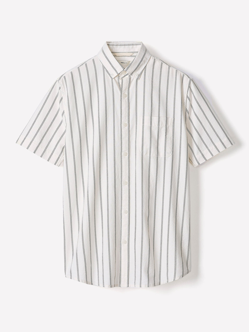 RW&CO Striped Slim Fit Short-Sleeve Oxford Shirt