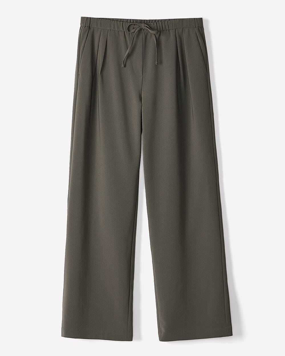RW&CO Pull-On Mid-Rise Wide-Leg Pant