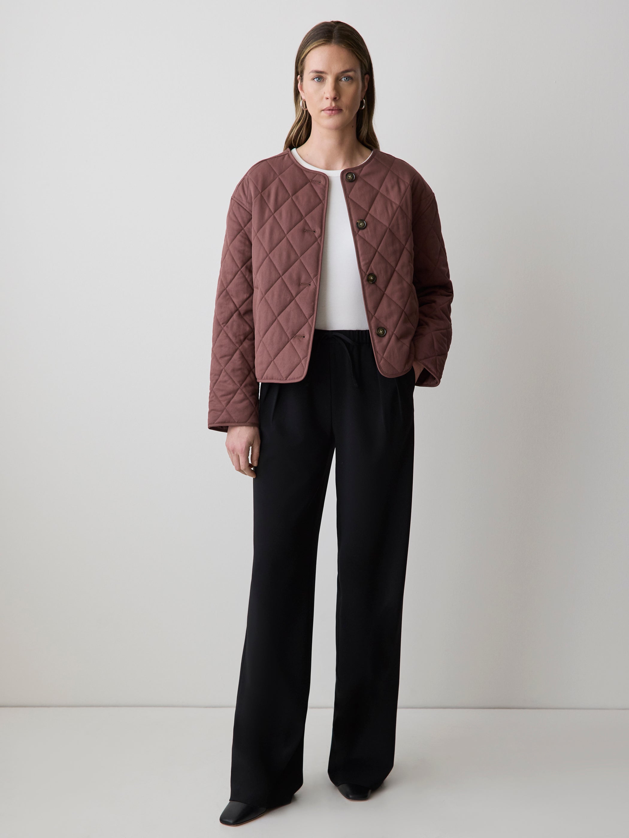 RW&CO Pull-On Mid-Rise Wide-Leg Pant