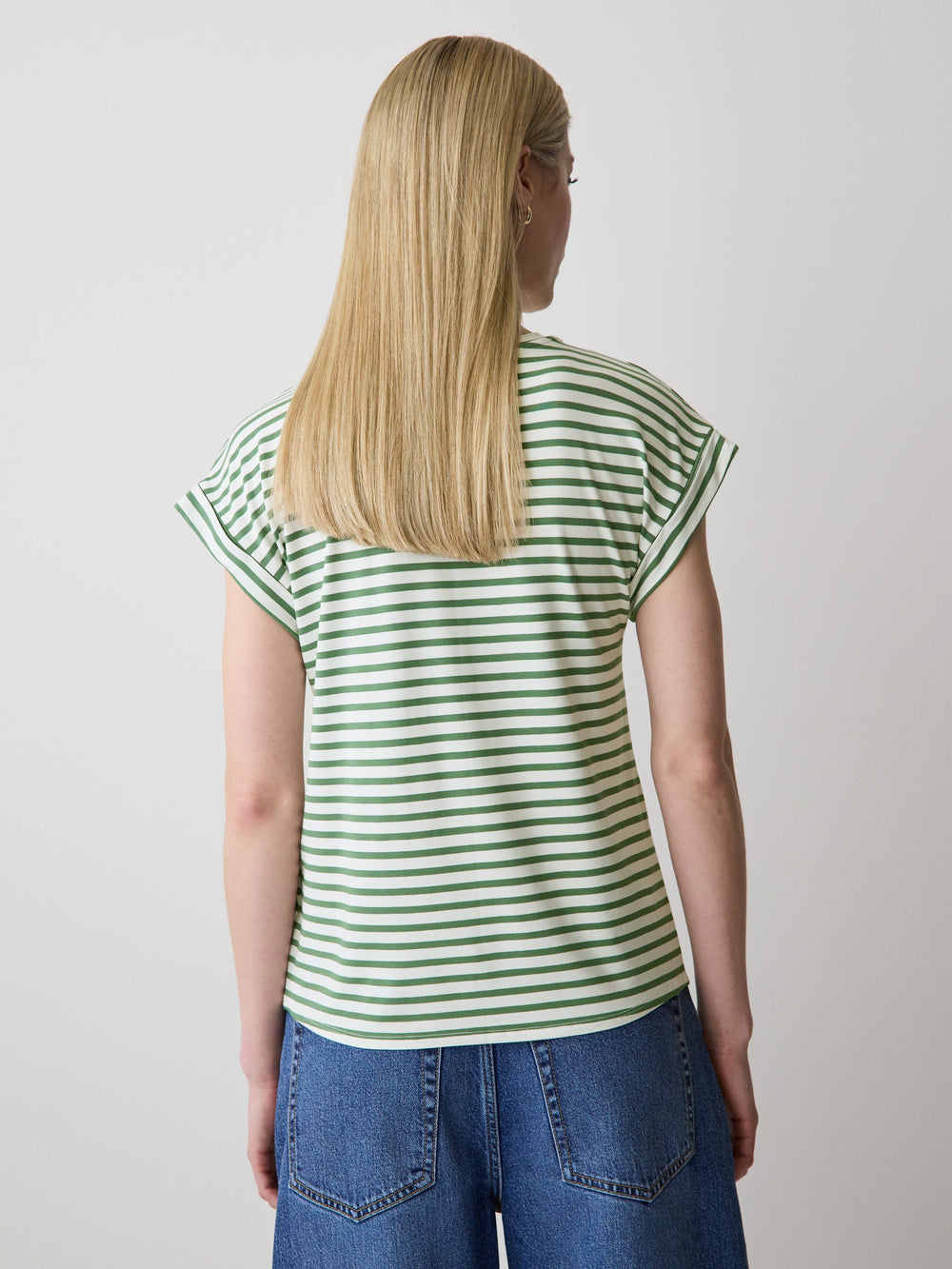 RW&CO Striped Extended-Sleeve Crew-Neck Tee