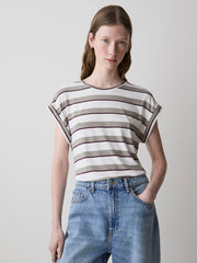 RW&CO Striped Extended-Sleeve Crew-Neck Tee