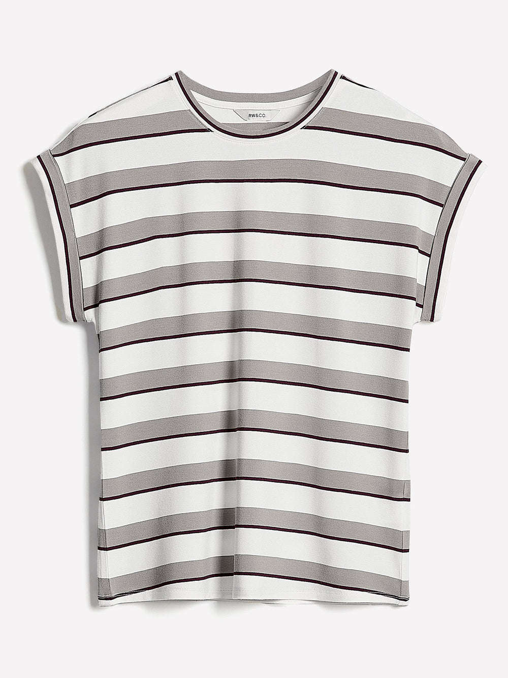 RW&CO Striped Extended-Sleeve Crew-Neck Tee