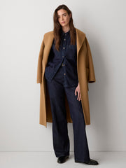 RW&CO High-Rise Wide-Leg Denim Trousers