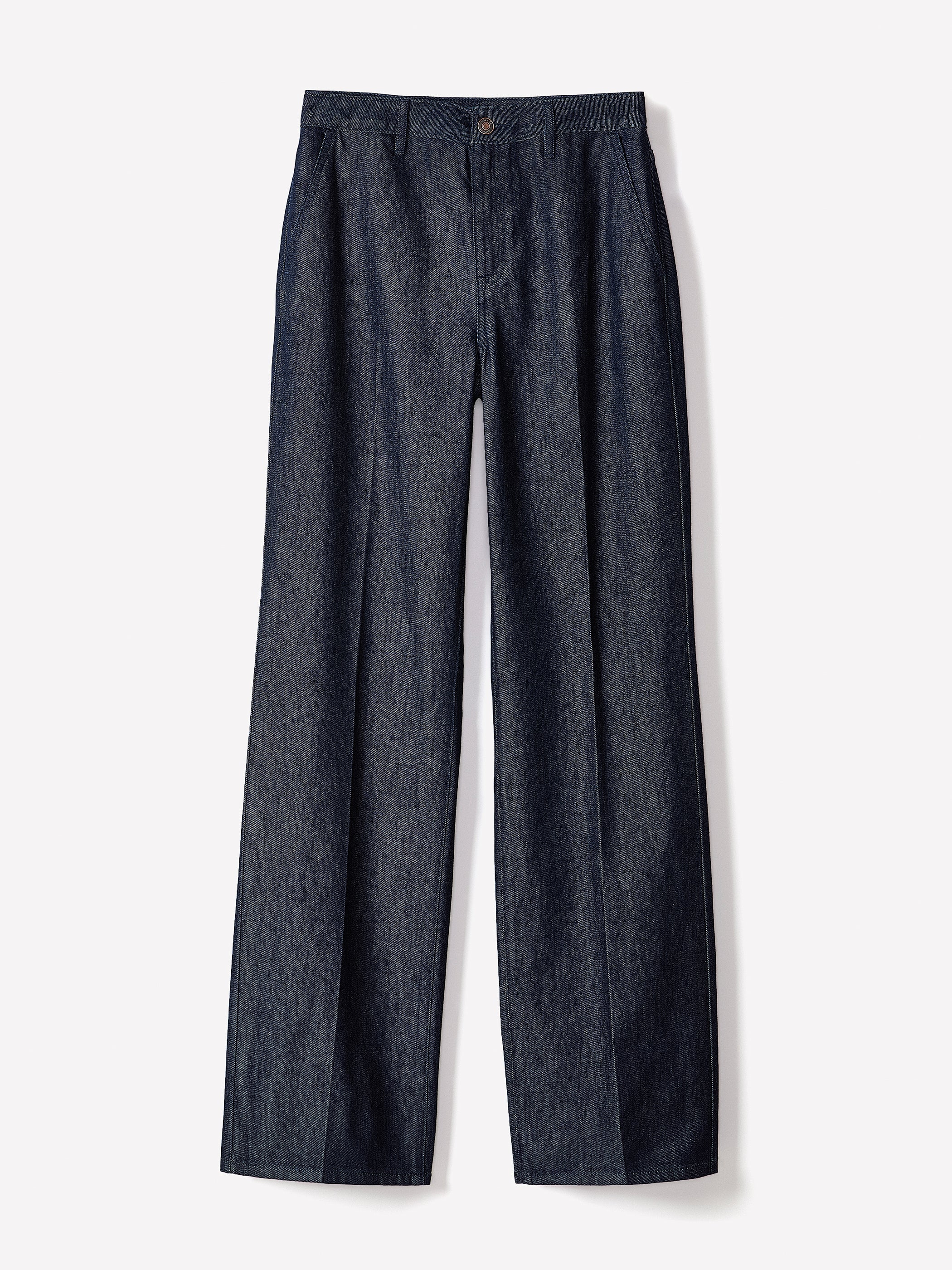 RW&CO High-Rise Wide-Leg Denim Trousers