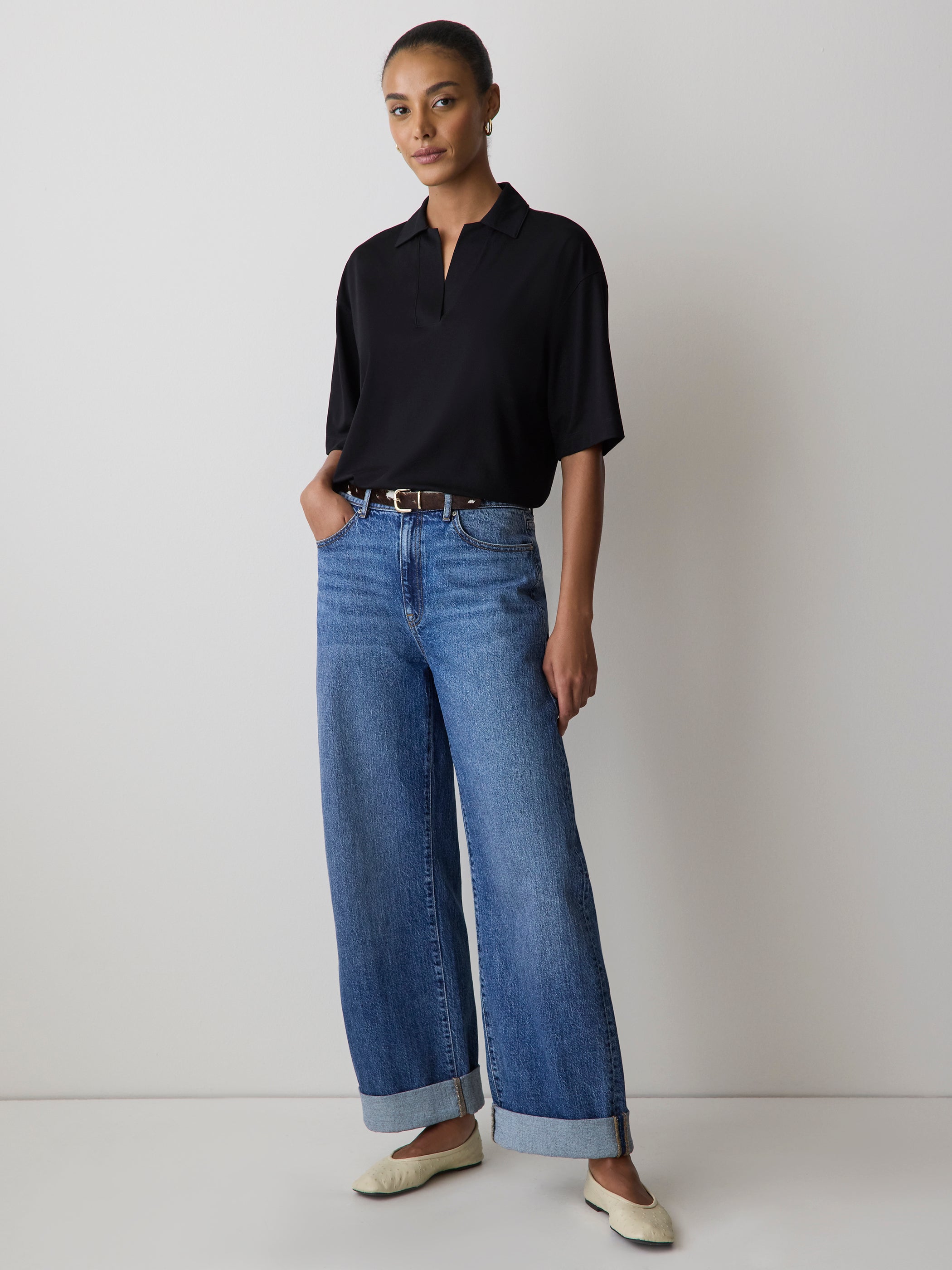 RW&CO Piqué-Knit Short-Sleeve Polo