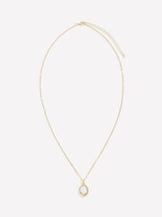 RW&CO Long Necklace with Baroque Pearl Pendant