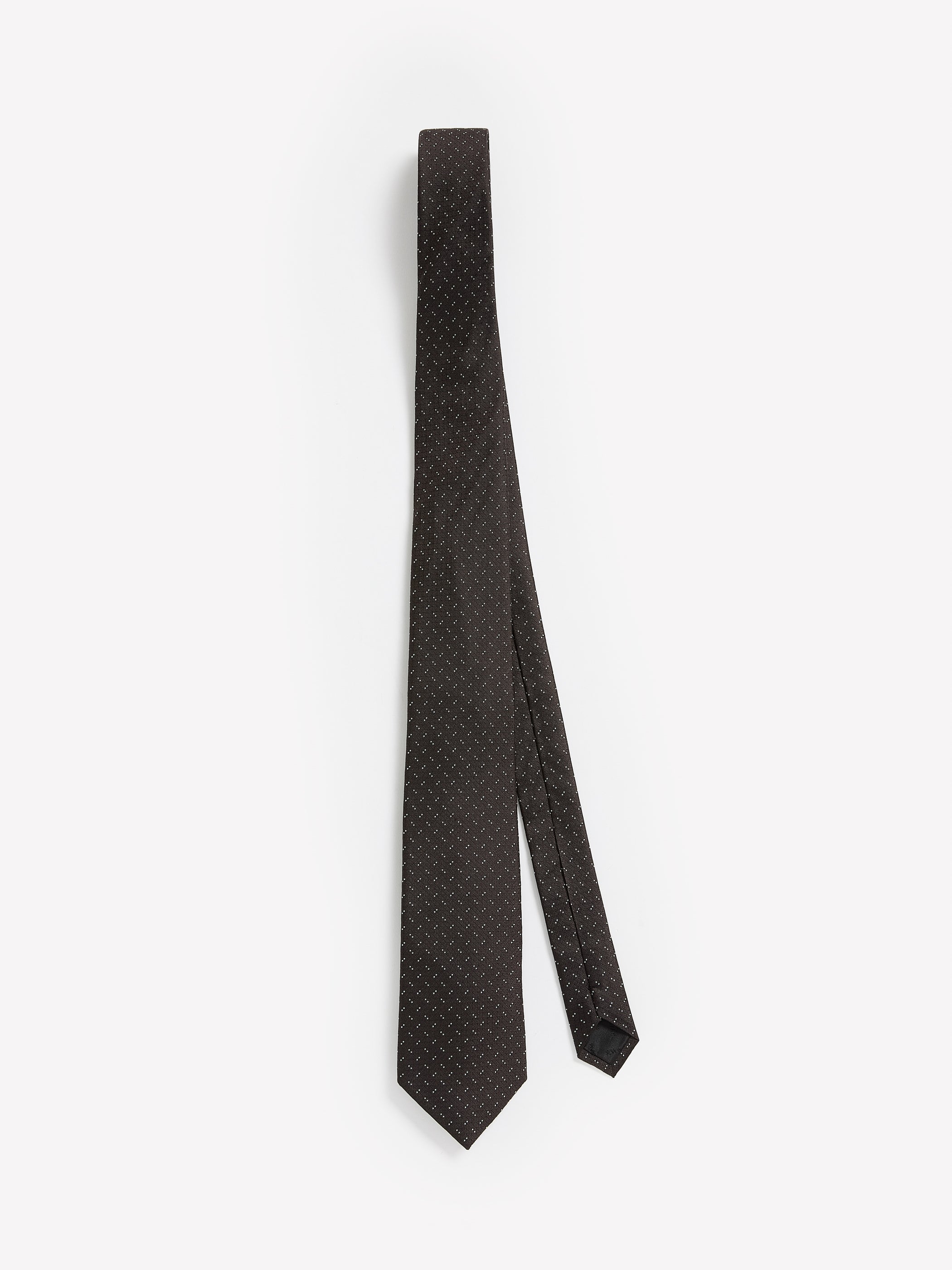 RW&CO Navy Regular Textured Tie with Dots