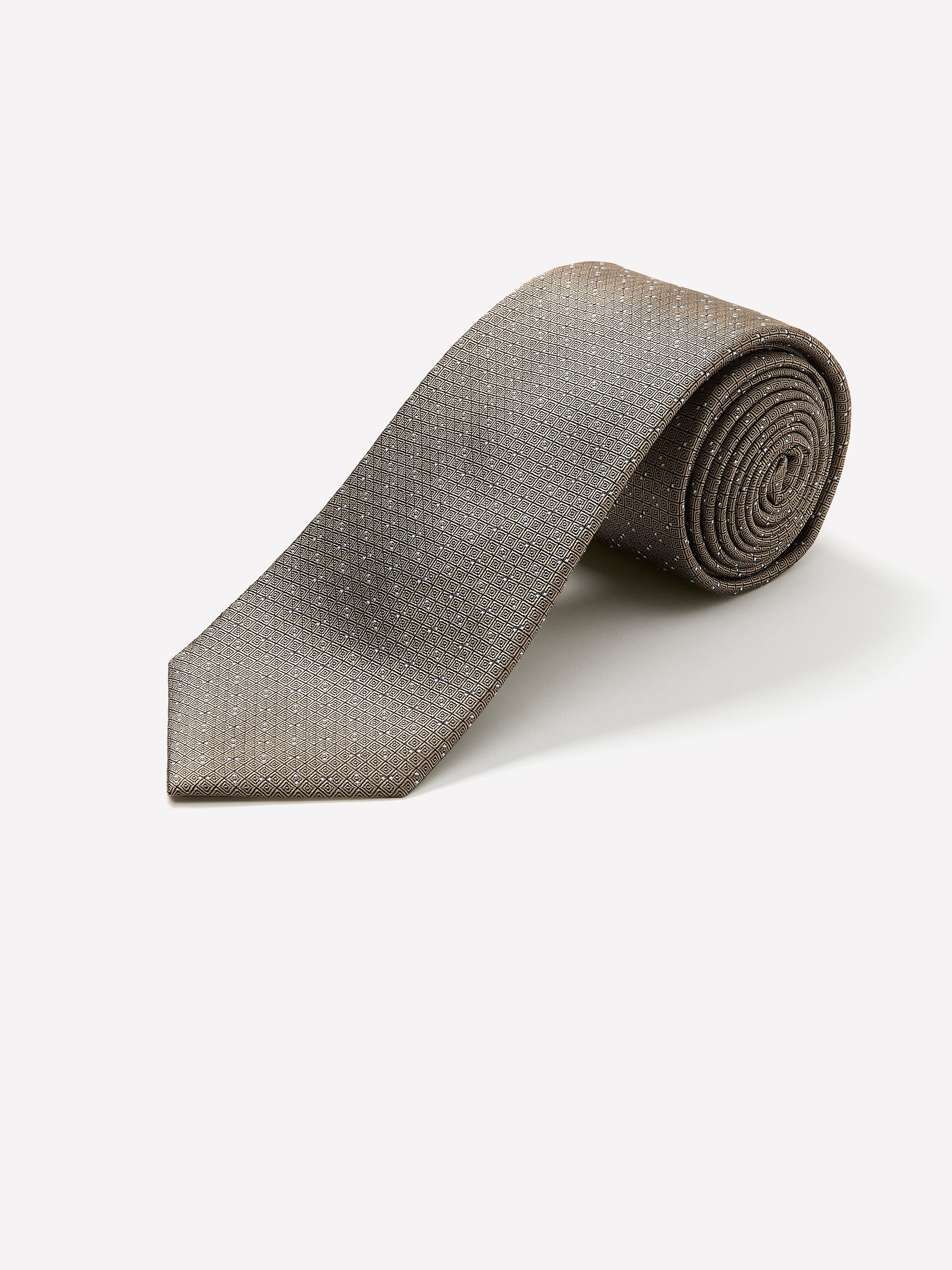 RW&CO Navy Regular Textured Tie with Dots
