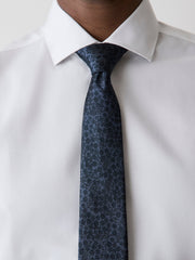 RW&CO Regular Tie with Tonal Floral Pattern