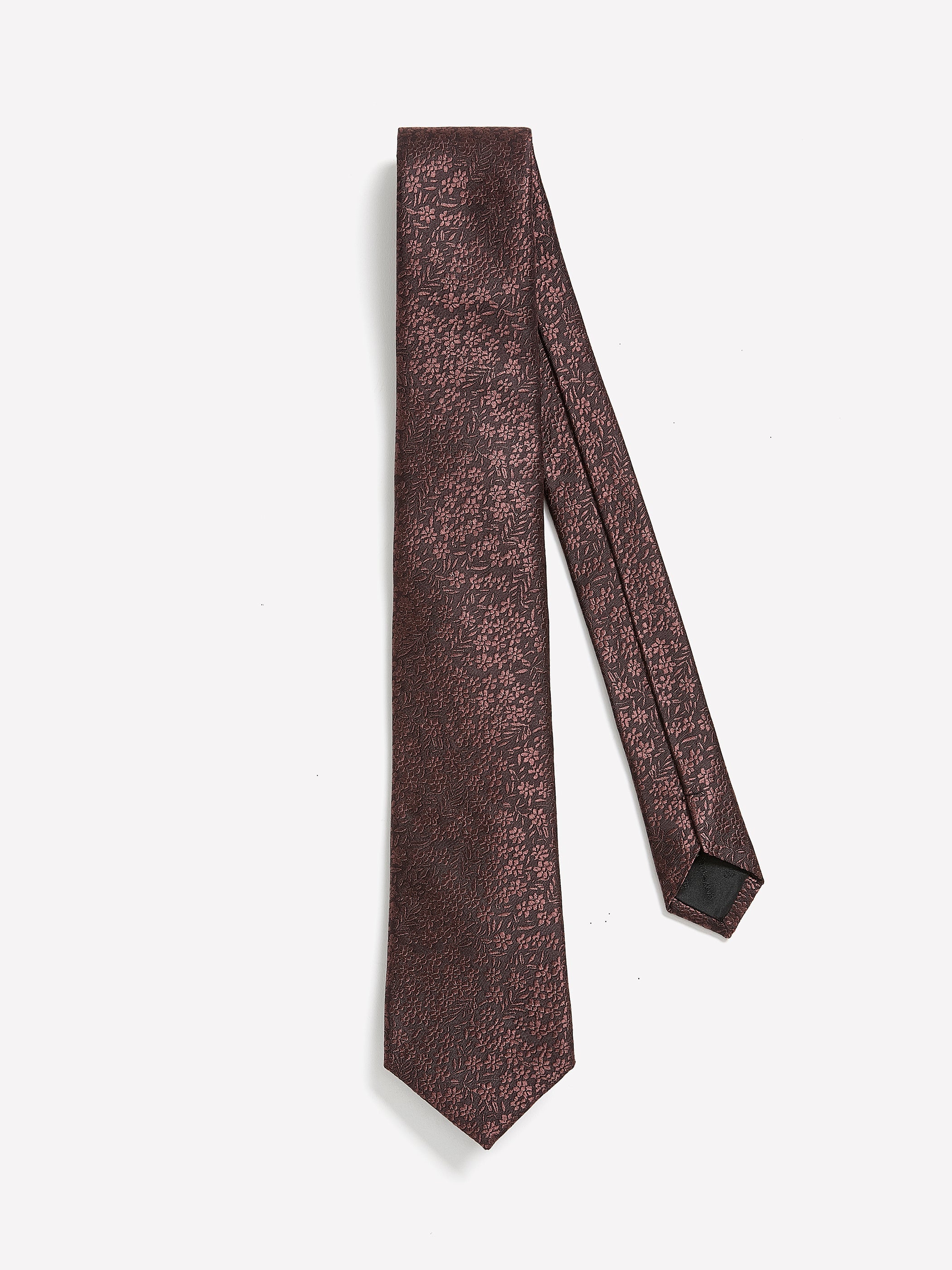 RW&CO Regular Tie with Tonal Floral Pattern