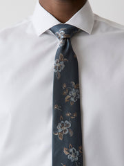 RW&CO Regular Tie with Floral Pattern