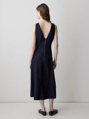 RW&CO Sleeveless Denim Midi Dress