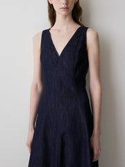 RW&CO Sleeveless Denim Midi Dress