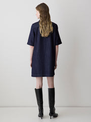 RW&CO Short-Sleeve Mini Denim Dress