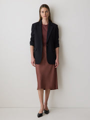 RW&CO Black Relaxed Fit One-Button Blazer