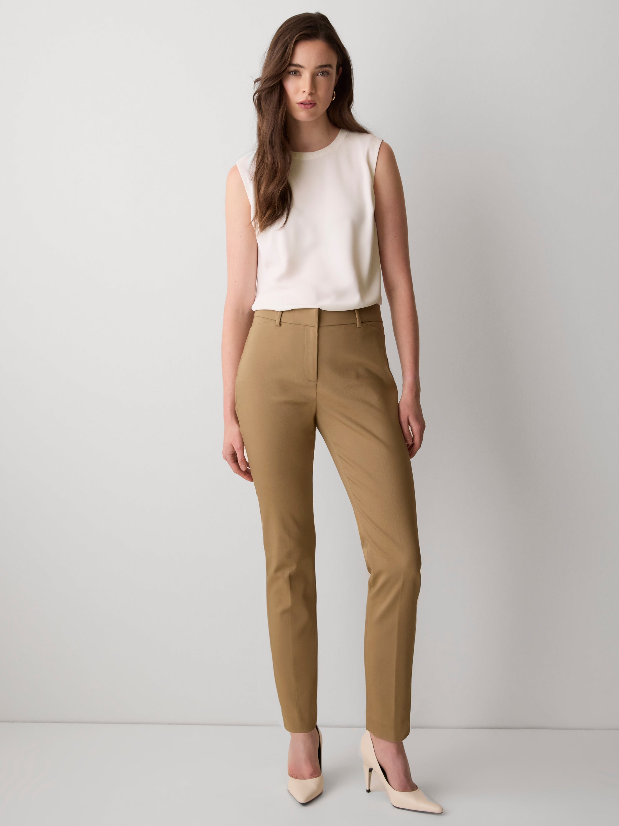 RW&CO Crew-Neck Satin Cami