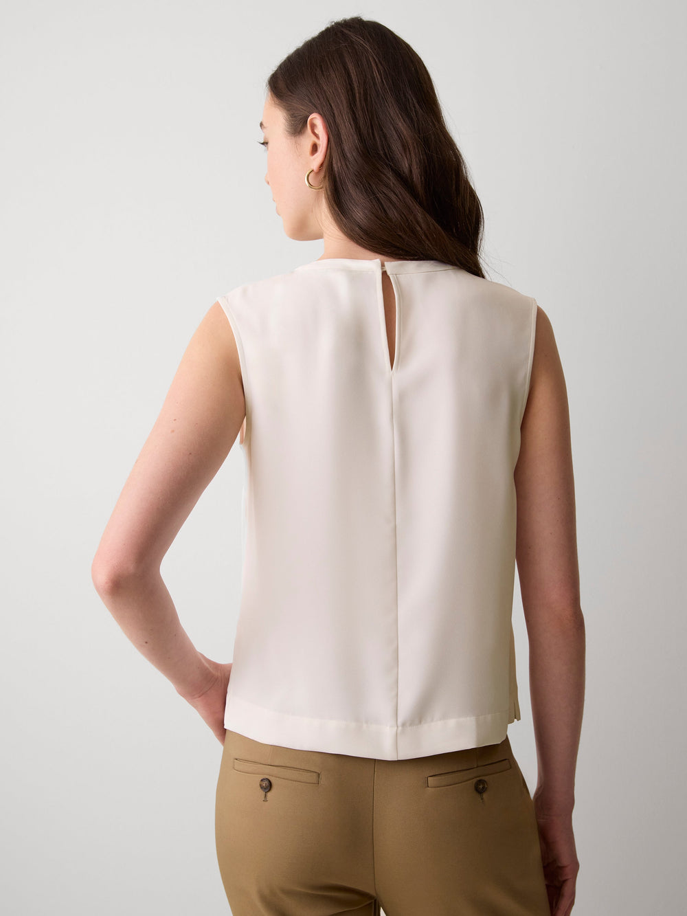 RW&CO Crew-Neck Satin Cami