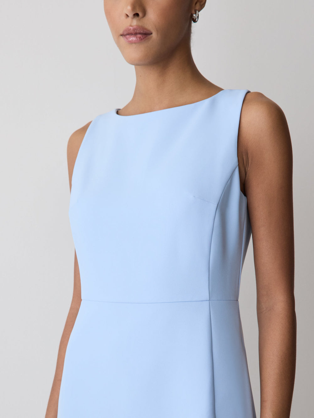 RW&CO Sleeveless Boat-Neck Mini Dress