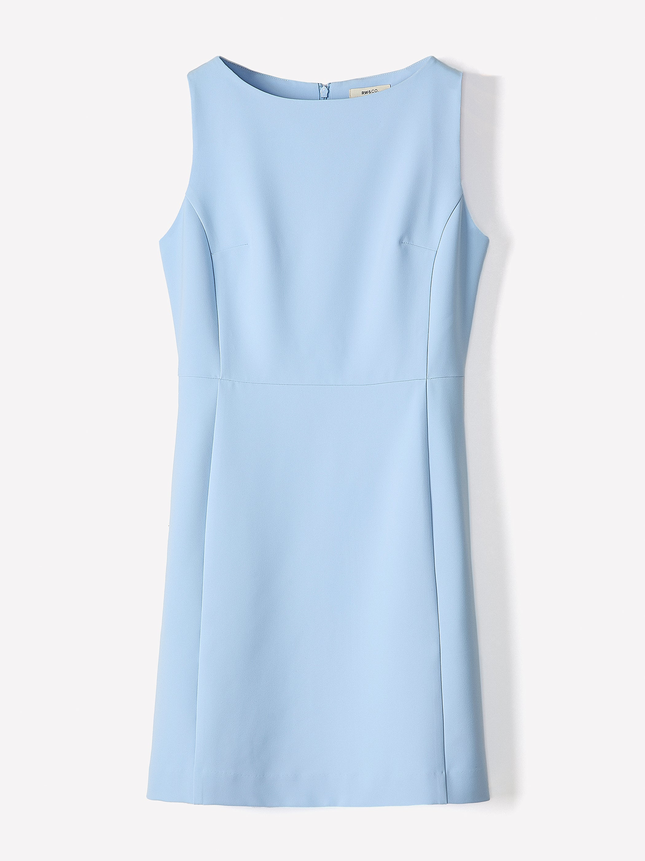 RW&CO Sleeveless Boat-Neck Mini Dress