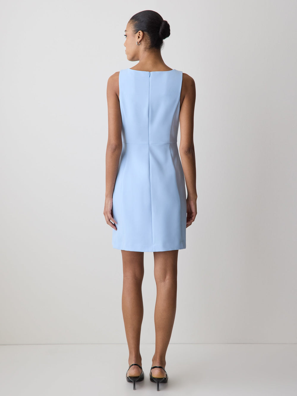 RW&CO Sleeveless Boat-Neck Mini Dress
