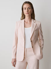 RW&CO Soft Pink Two-Button Fitted Blazer