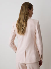 RW&CO Soft Pink Two-Button Fitted Blazer