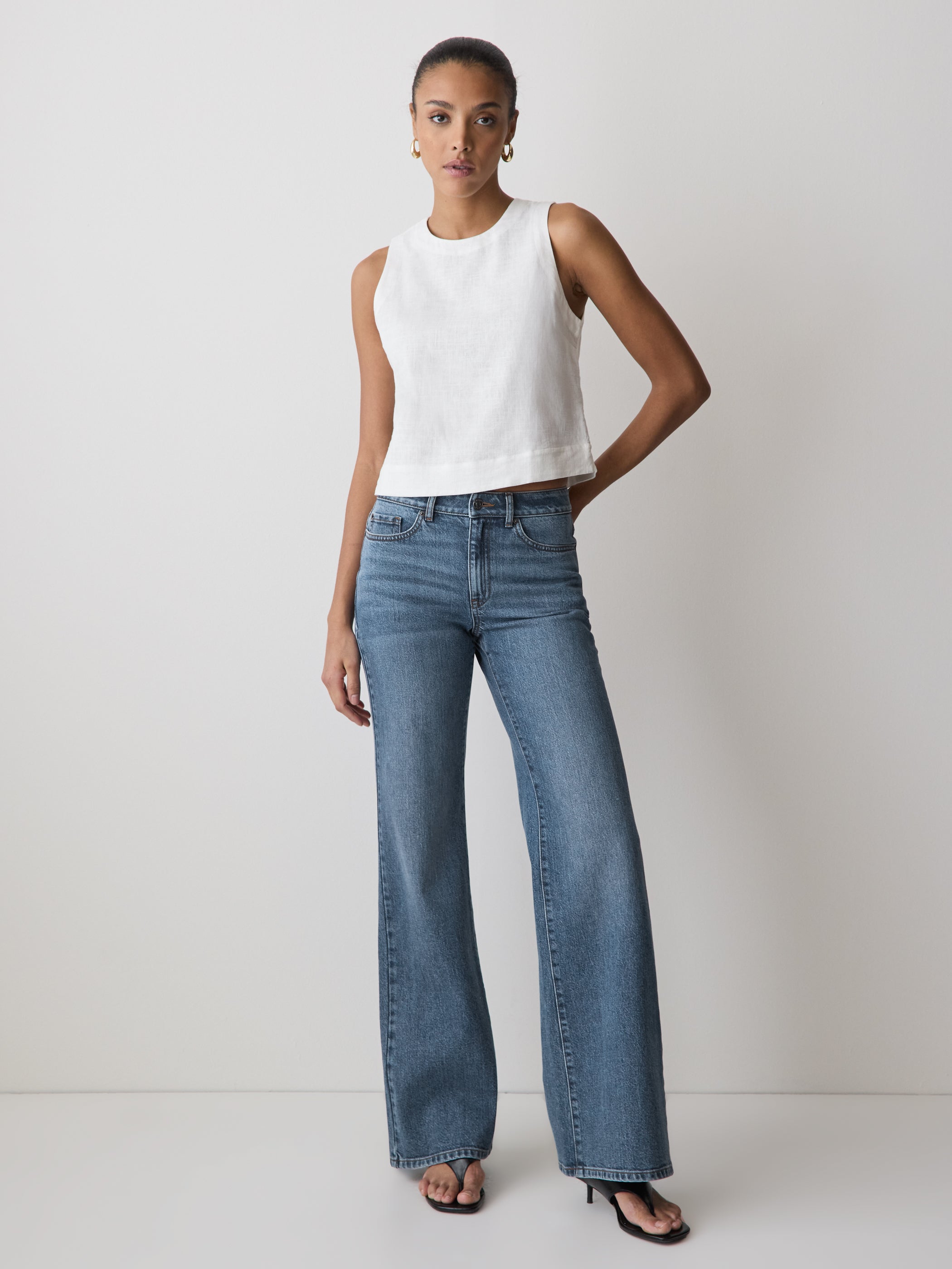 RW&CO High-Rise Wide-Leg Jeans