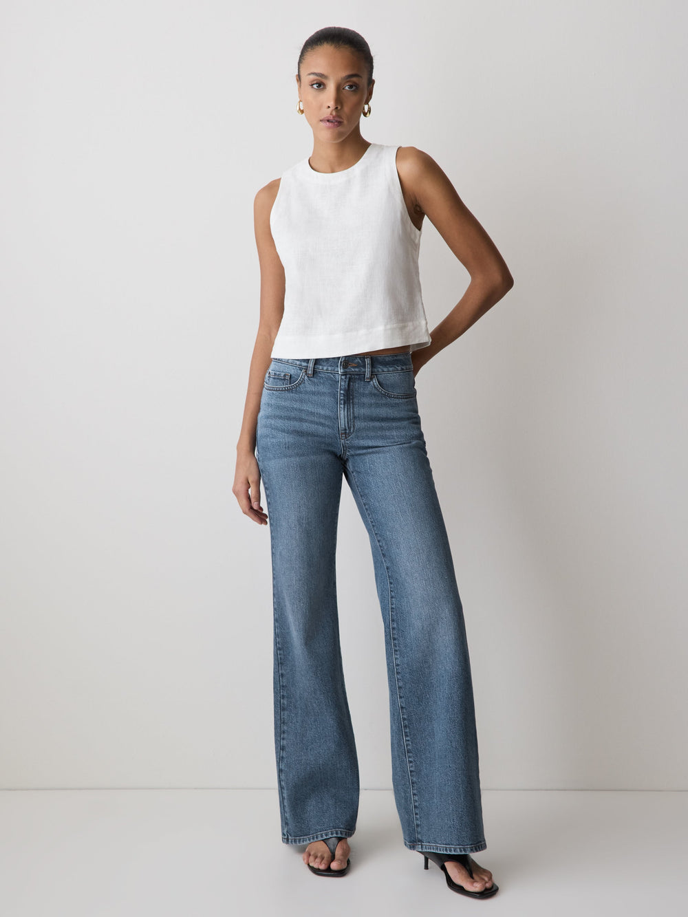 RW&CO High-Rise Wide-Leg Jeans