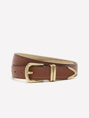 RW&CO Leather Belt with Metal Tip