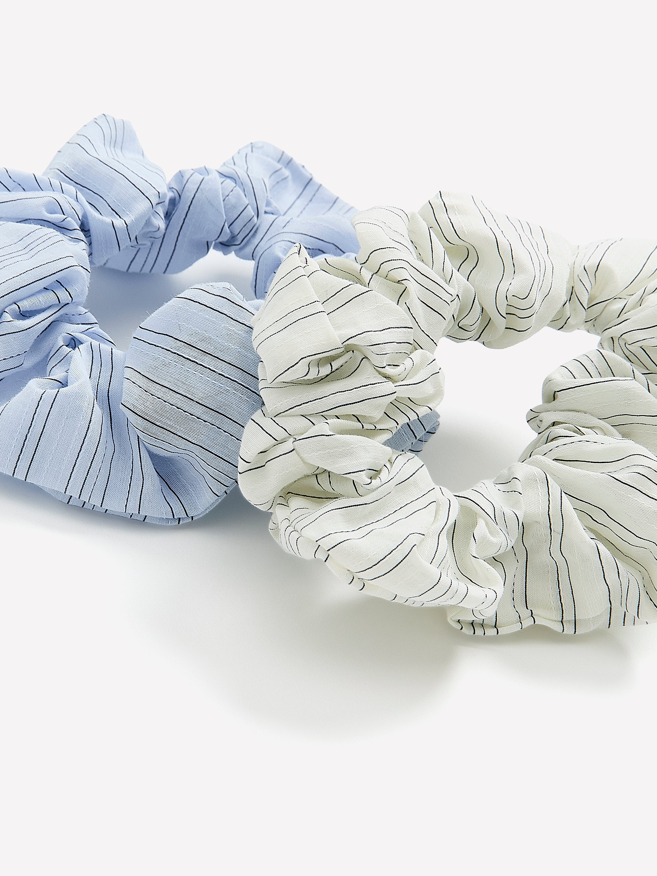 RW&CO Striped Scrunchies - Set of 2