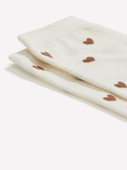 RW&CO Crew Socks with Tiny Hearts