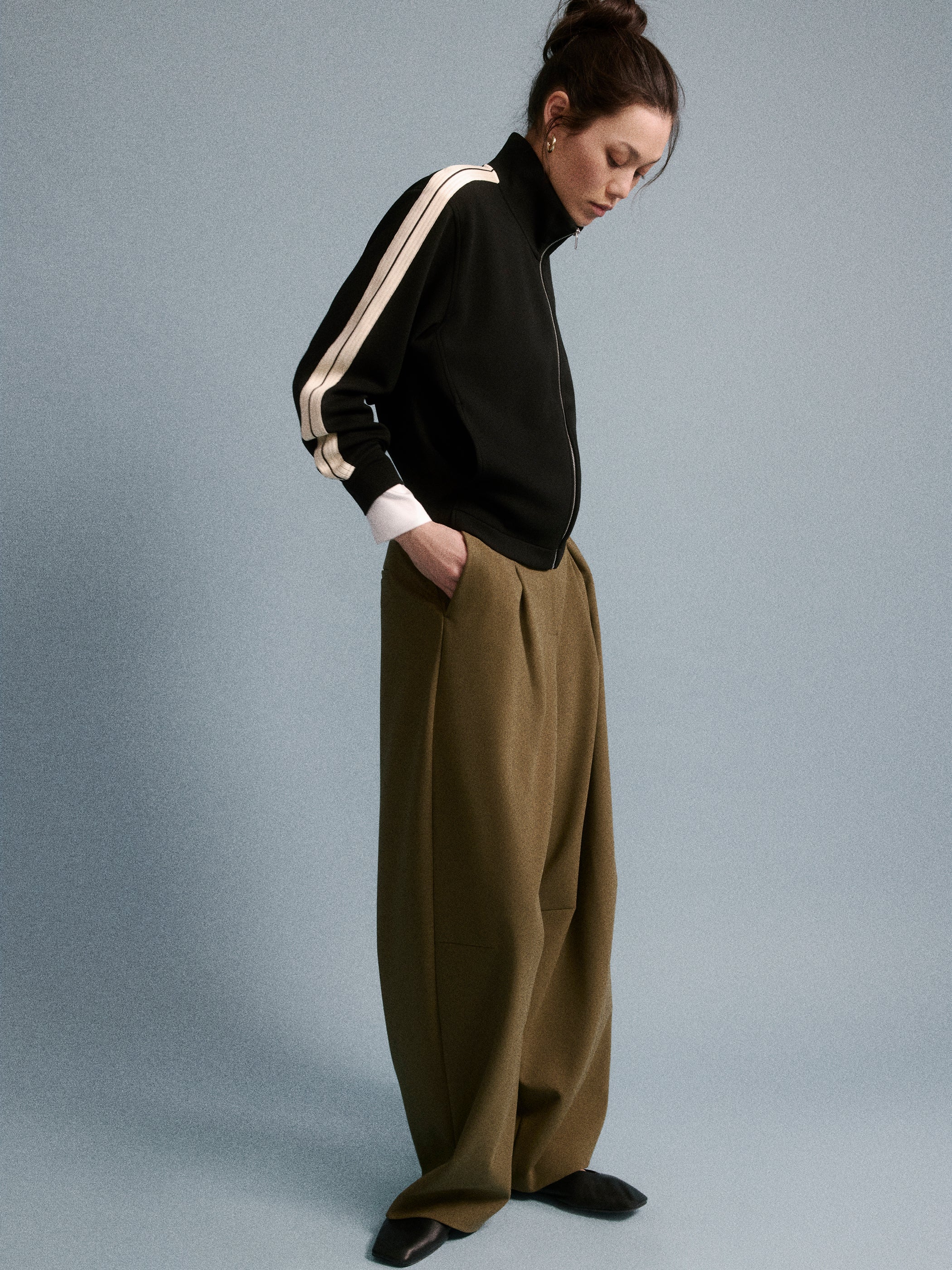RW&CO Twill High-Rise Barrel Pant