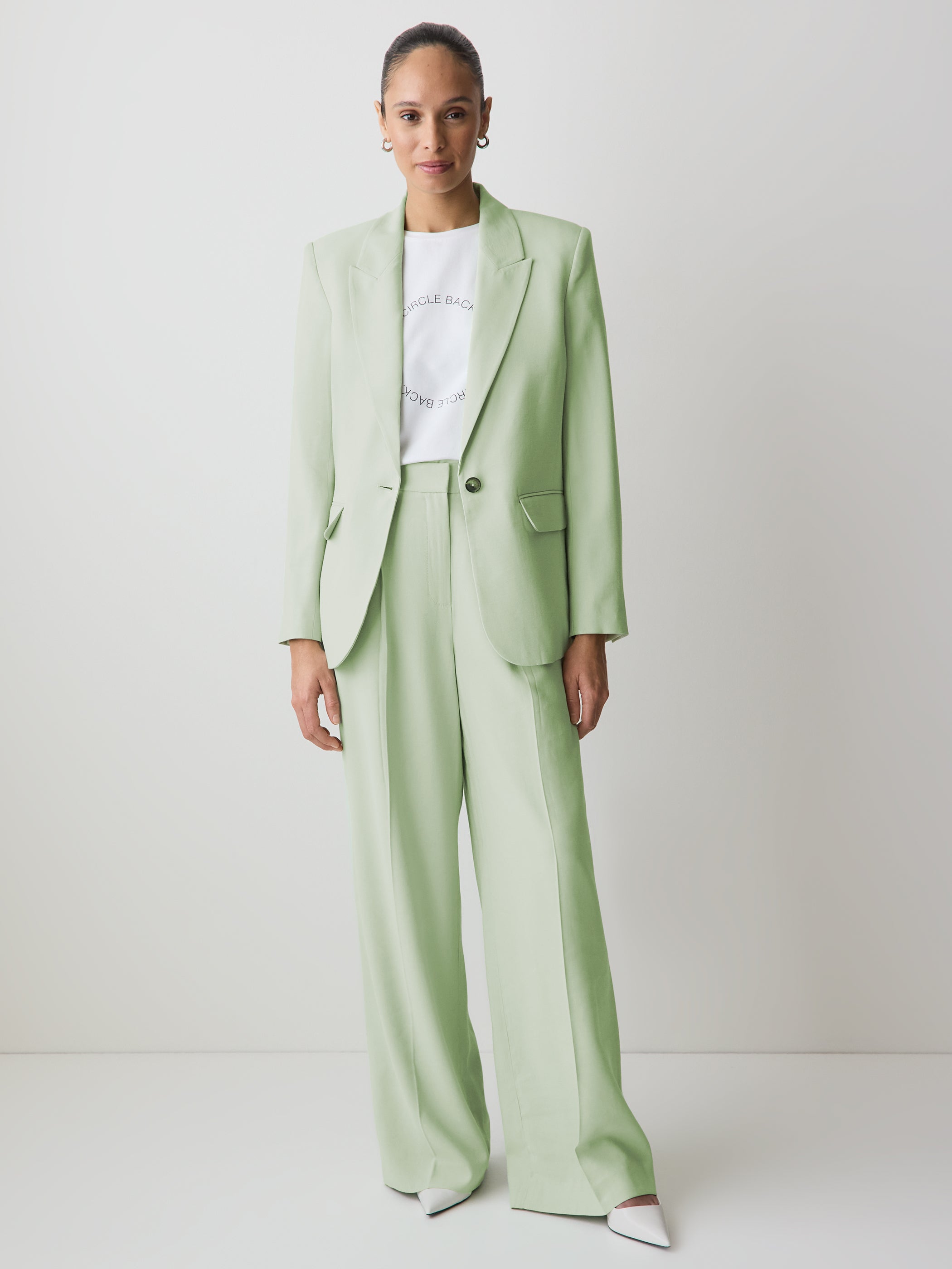 RW&CO Relaxed-Fit One-Button Blazer