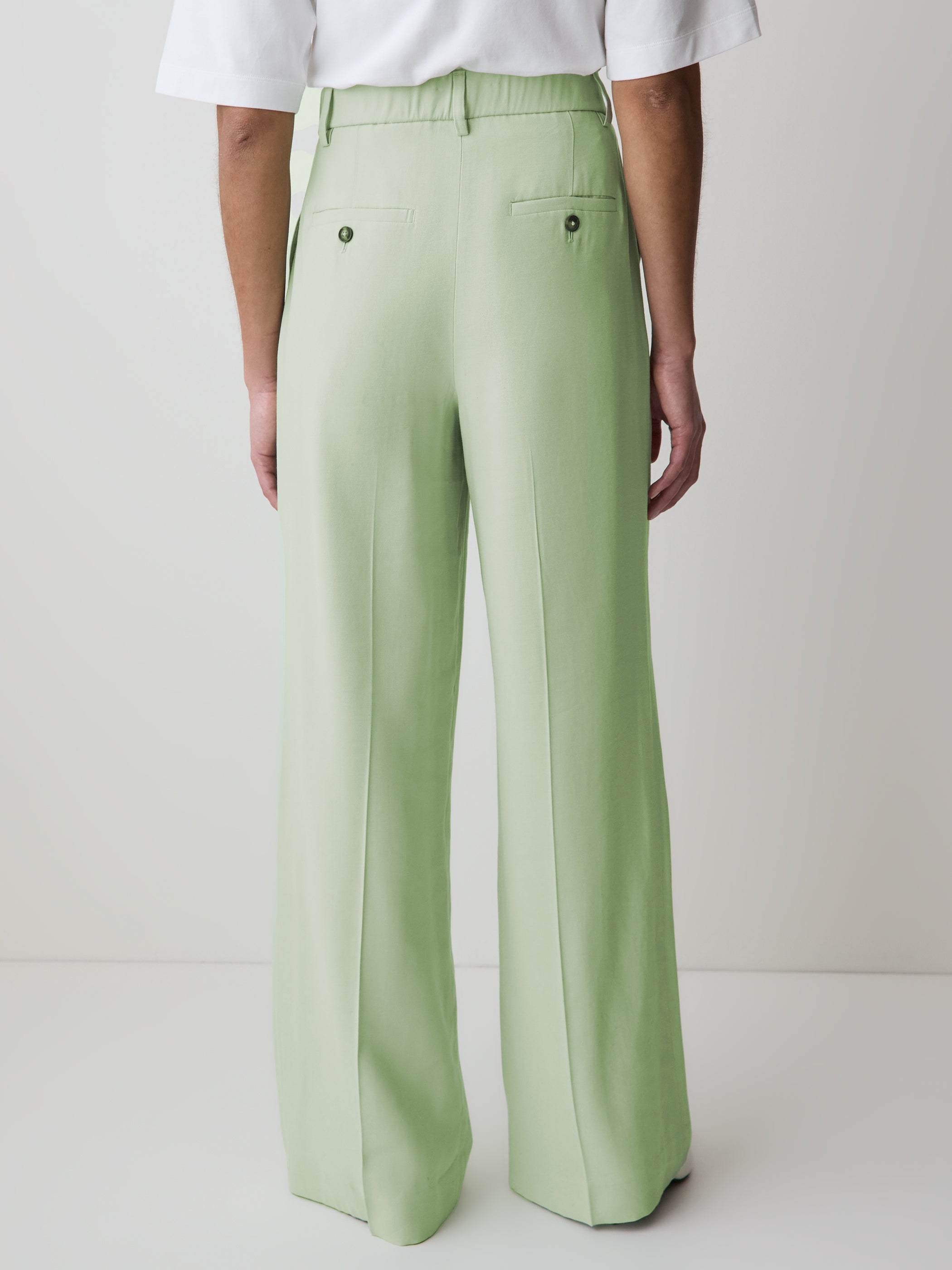 RW&CO Wide-Leg High-Rise Pant with Elastic Back
