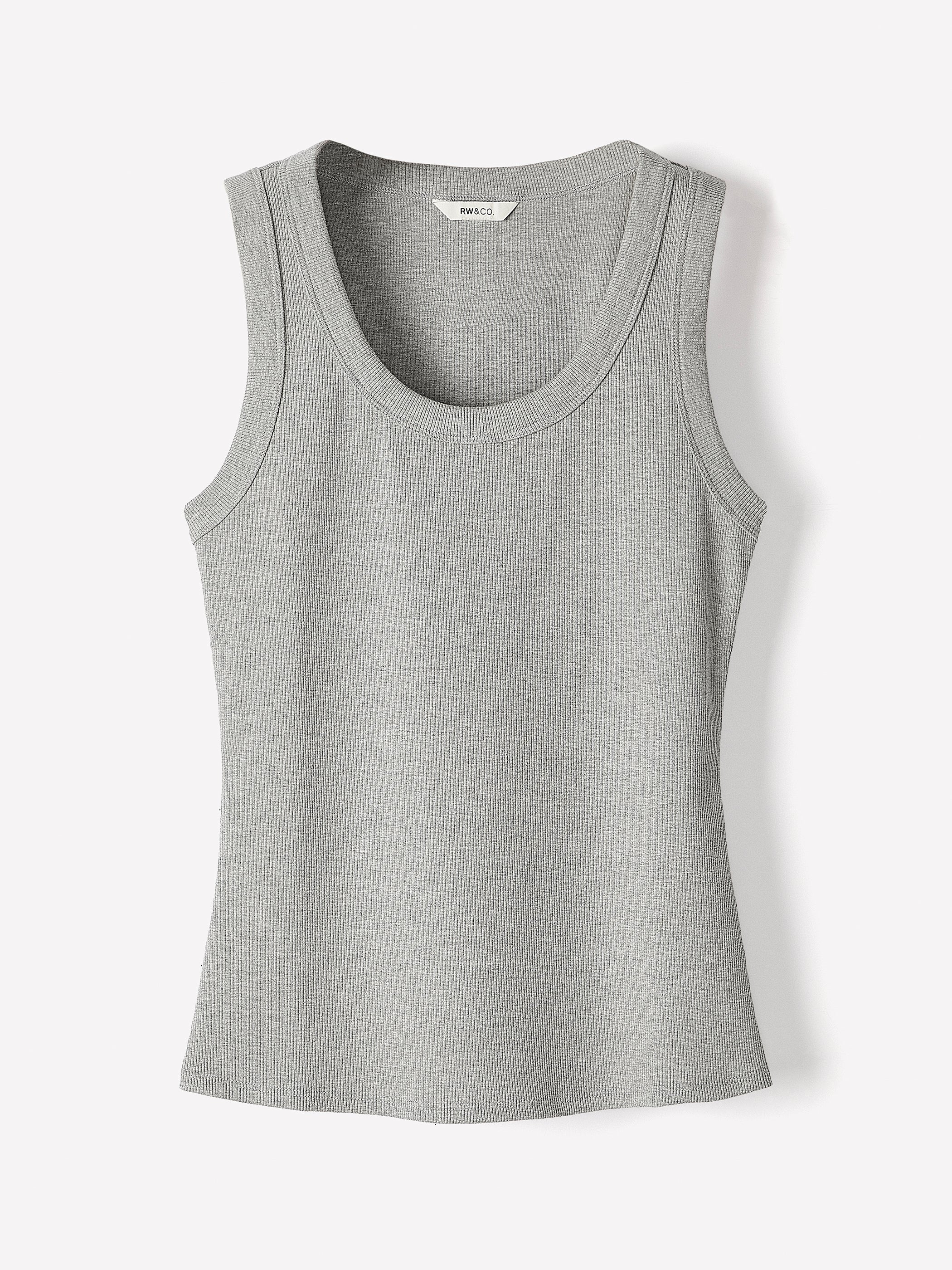 RW&CO Scoop-Neck Ribbed Tank