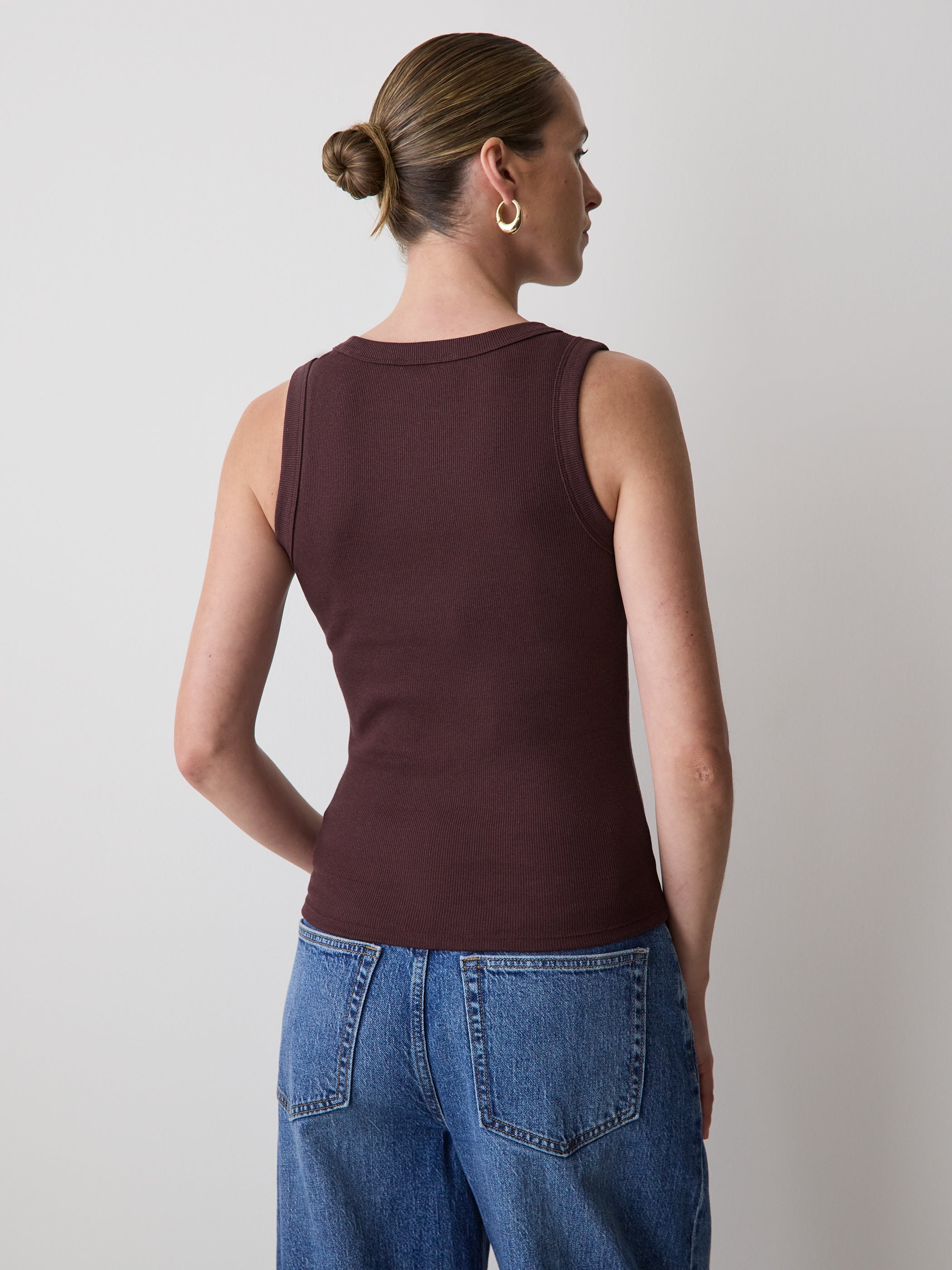 RW&CO Scoop-Neck Ribbed Tank