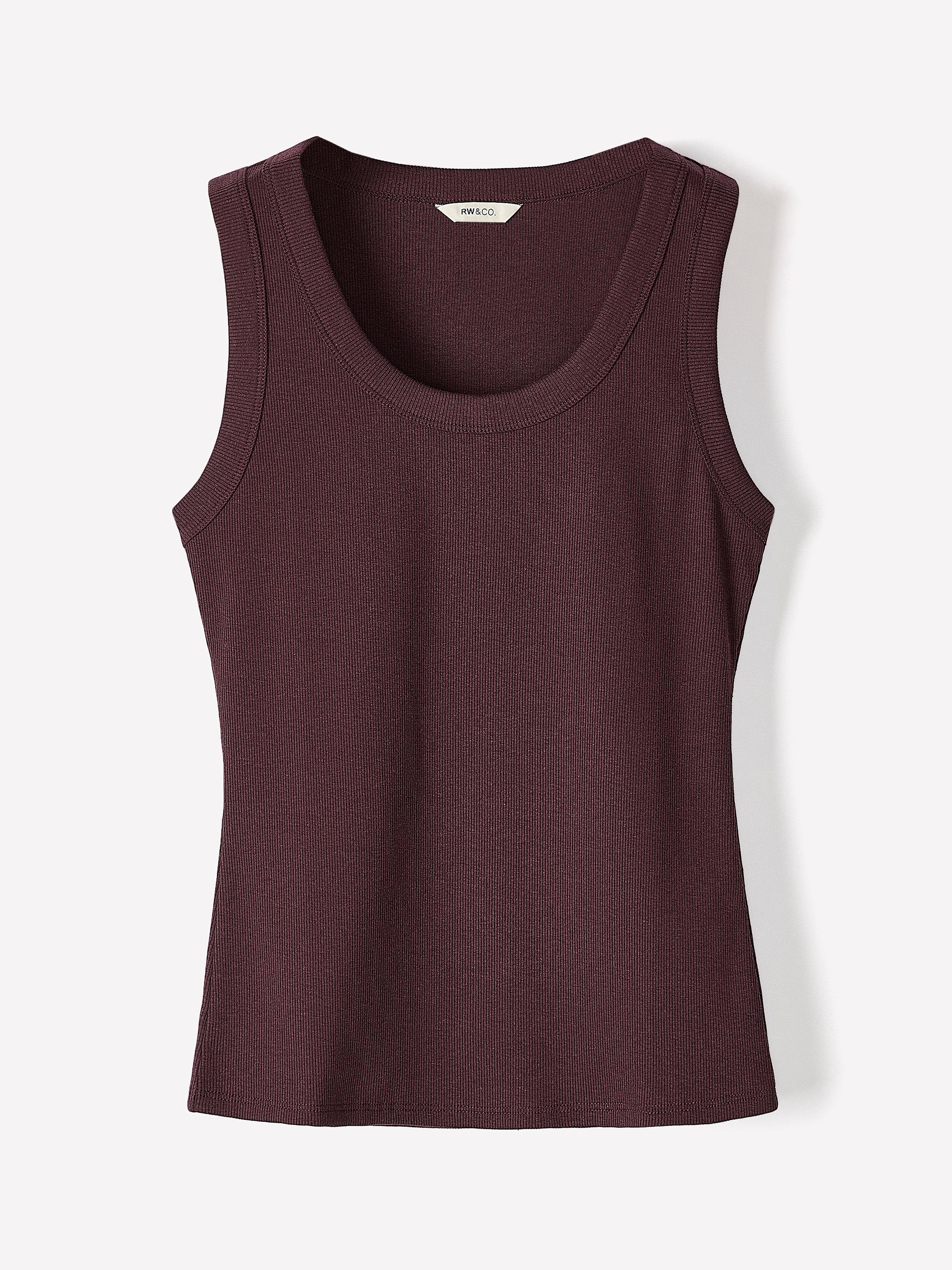 RW&CO Scoop-Neck Ribbed Tank