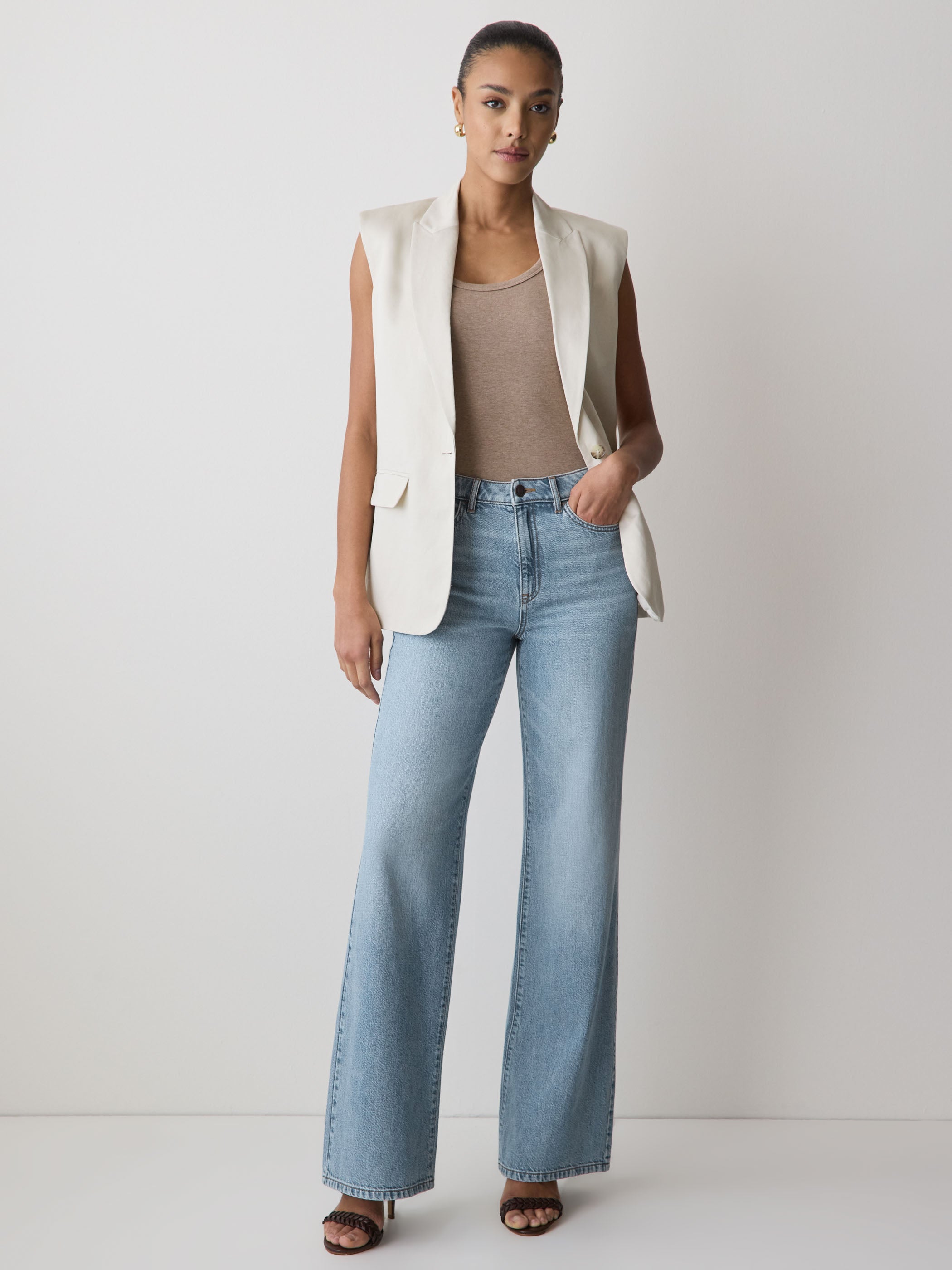 RW&CO High-Rise Wide-Leg Jeans