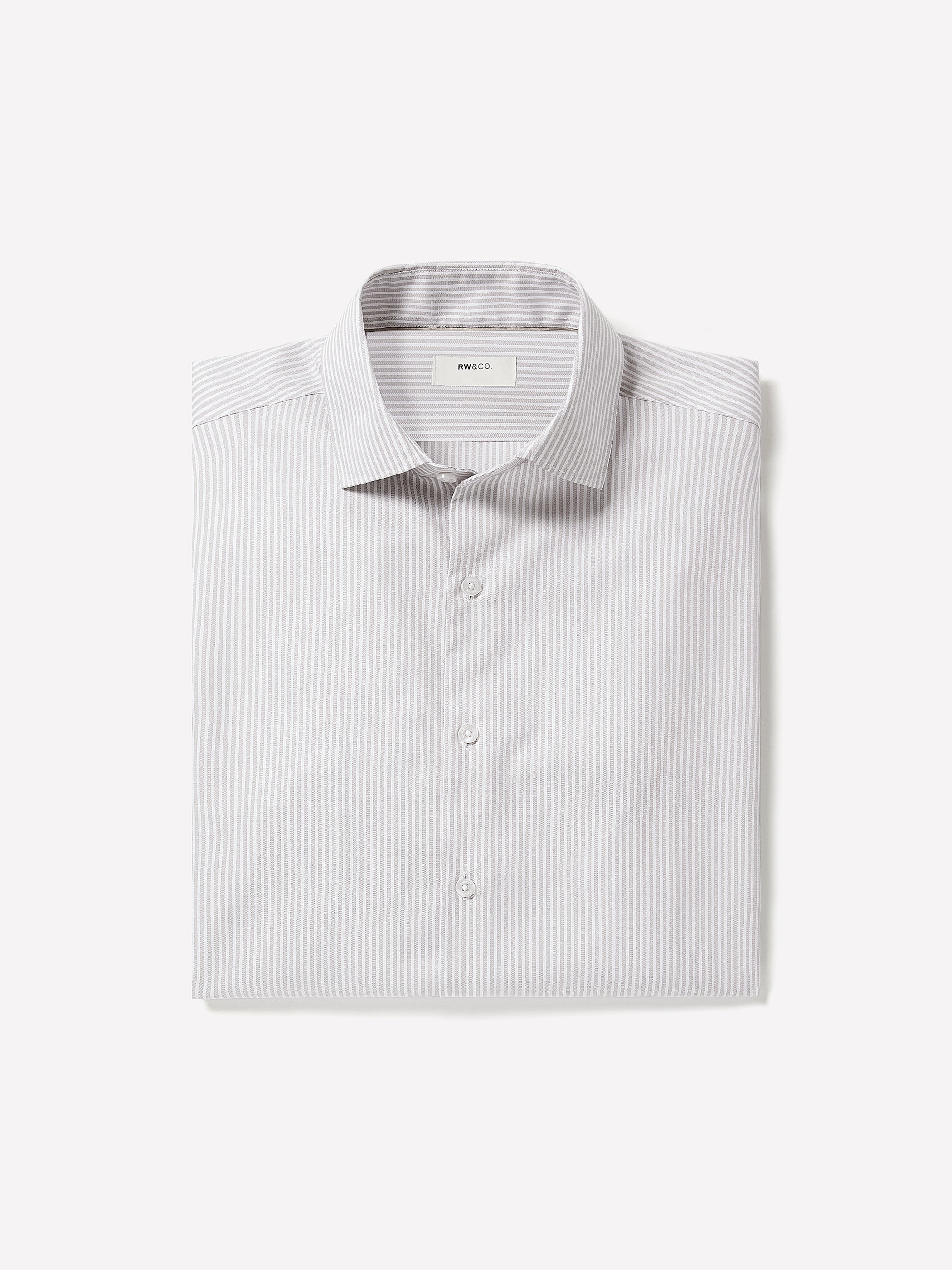RW&CO Tailored Fit Striped Dress Shirt