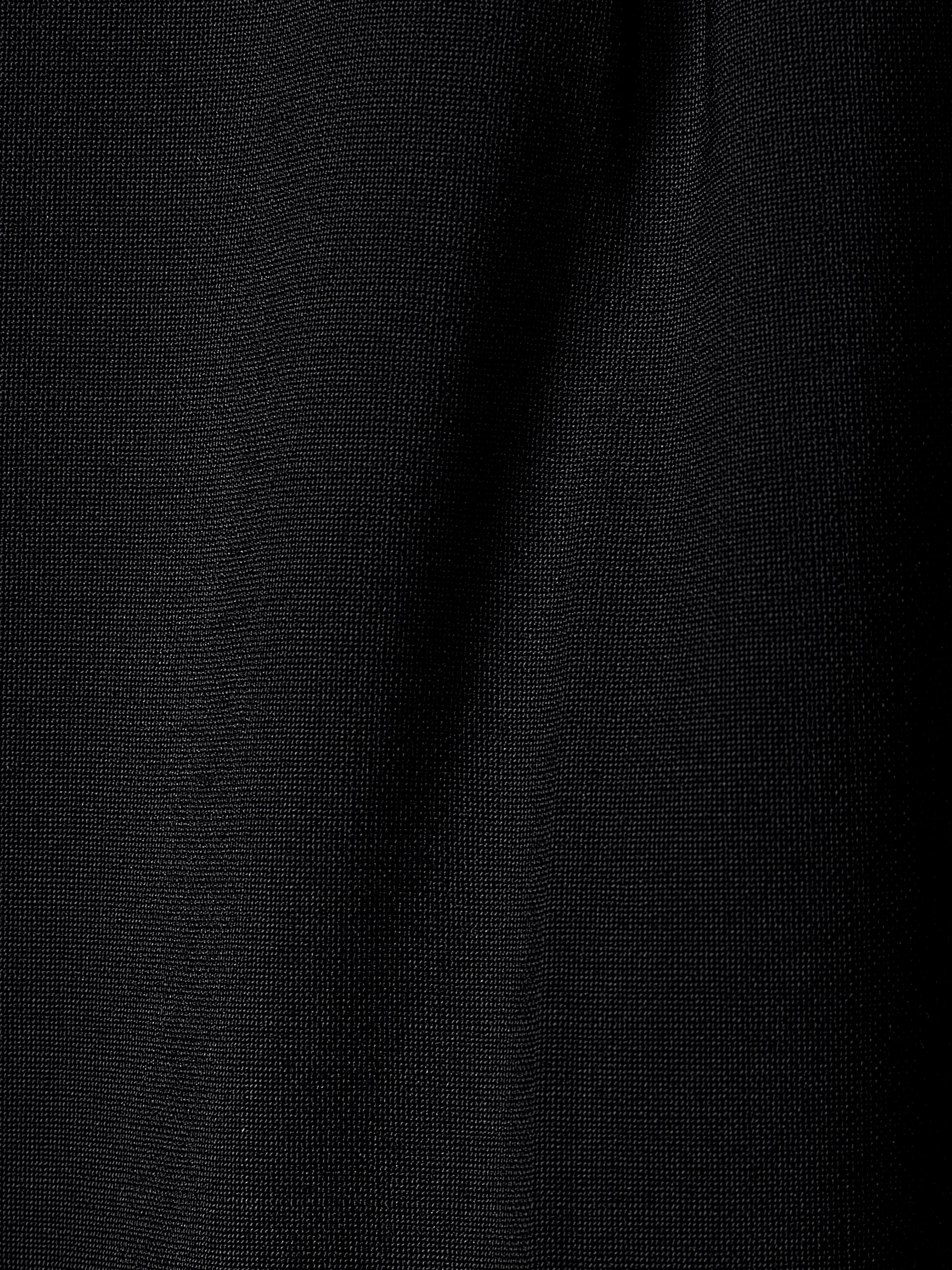 RW&CO Black High-Rise Tapered-Leg Wool-Blend Pant